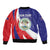 Belize Independence Day 1981 Sleeve Zip Bomber Jacket Bileez Keel Billed Toucan