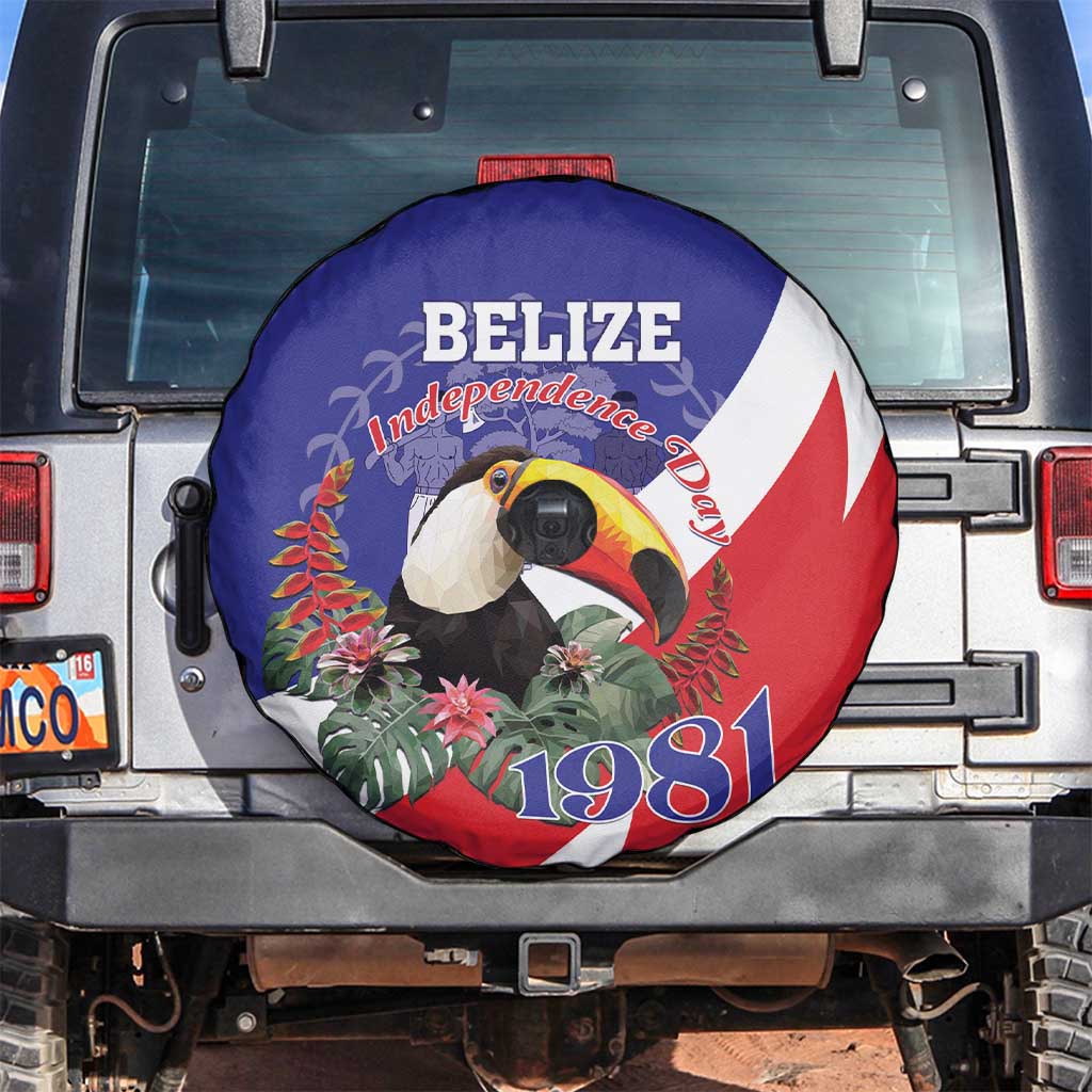 Belize Independence Day 1981 Spare Tire Cover Bileez Keel Billed Toucan