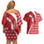 Malta Couples Matching Off Shoulder Short Dress and Hawaiian Shirt Virtute et constantia Maltese Cross Pattern - Wonder Print Shop