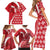 Malta Family Matching Short Sleeve Bodycon Dress and Hawaiian Shirt Virtute et constantia Maltese Cross Pattern - Wonder Print Shop