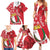 Malta Family Matching Summer Maxi Dress and Hawaiian Shirt Virtute et constantia Maltese Cross Pattern - Wonder Print Shop