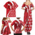 Malta Family Matching Summer Maxi Dress and Hawaiian Shirt Virtute et constantia Maltese Cross Pattern - Wonder Print Shop