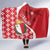 Malta Hooded Blanket Virtute et constantia Maltese Cross Pattern