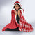 Malta Hooded Blanket Virtute et constantia Maltese Cross Pattern