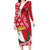 Malta Long Sleeve Bodycon Dress Virtute et constantia Maltese Cross Pattern - Wonder Print Shop