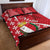 Malta Quilt Bed Set Virtute et constantia Maltese Cross Pattern - Wonder Print Shop