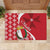 Malta Rubber Doormat Virtute et constantia Maltese Cross Pattern - Wonder Print Shop