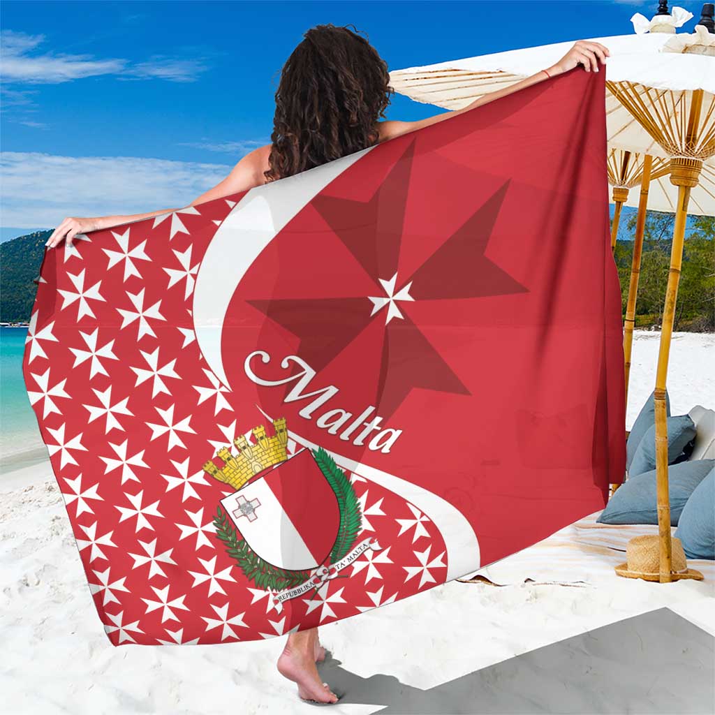 Malta Sarong Virtute et constantia Maltese Cross Pattern - Wonder Print Shop