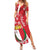 Malta Summer Maxi Dress Virtute et constantia Maltese Cross Pattern - Wonder Print Shop