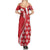 Malta Summer Maxi Dress Virtute et constantia Maltese Cross Pattern - Wonder Print Shop