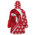 Malta Wearable Blanket Hoodie Virtute et constantia Maltese Cross Pattern - Wonder Print Shop