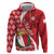 Malta Zip Hoodie Virtute et constantia Maltese Cross Pattern - Wonder Print Shop