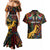 South African Heritage Day Couples Matching Mermaid Dress and Hawaiian Shirt Springbok African Pattern - Wonder Print Shop