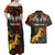 South African Heritage Day Couples Matching Off Shoulder Maxi Dress and Hawaiian Shirt Springbok African Pattern - Wonder Print Shop