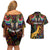 South African Heritage Day Couples Matching Off Shoulder Short Dress and Hawaiian Shirt Springbok African Pattern - Wonder Print Shop