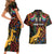 South African Heritage Day Couples Matching Short Sleeve Bodycon Dress and Hawaiian Shirt Springbok African Pattern - Wonder Print Shop