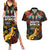 South African Heritage Day Couples Matching Summer Maxi Dress and Hawaiian Shirt Springbok African Pattern - Wonder Print Shop