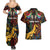 South African Heritage Day Couples Matching Summer Maxi Dress and Hawaiian Shirt Springbok African Pattern - Wonder Print Shop