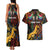 South African Heritage Day Couples Matching Tank Maxi Dress and Hawaiian Shirt Springbok African Pattern - Wonder Print Shop