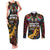 South African Heritage Day Couples Matching Tank Maxi Dress and Long Sleeve Button Shirt Springbok African Pattern - Wonder Print Shop