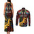 South African Heritage Day Couples Matching Tank Maxi Dress and Long Sleeve Button Shirt Springbok African Pattern - Wonder Print Shop