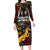 South African Heritage Day Family Matching Long Sleeve Bodycon Dress and Hawaiian Shirt Springbok African Pattern - Wonder Print Shop