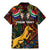 South African Heritage Day Family Matching Mermaid Dress and Hawaiian Shirt Springbok African Pattern - Wonder Print Shop