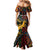 South African Heritage Day Family Matching Mermaid Dress and Hawaiian Shirt Springbok African Pattern - Wonder Print Shop