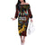 South African Heritage Day Family Matching Off The Shoulder Long Sleeve Dress and Hawaiian Shirt Springbok African Pattern - Wonder Print Shop