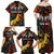 South African Heritage Day Family Matching Off Shoulder Maxi Dress and Hawaiian Shirt Springbok African Pattern - Wonder Print Shop