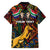 South African Heritage Day Family Matching Puletasi and Hawaiian Shirt Springbok African Pattern - Wonder Print Shop