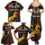 South African Heritage Day Family Matching Summer Maxi Dress and Hawaiian Shirt Springbok African Pattern - Wonder Print Shop