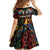 South African Heritage Day Kid Short Sleeve Dress Springbok African Pattern - Wonder Print Shop