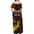 South African Heritage Day Off Shoulder Maxi Dress Springbok African Pattern - Wonder Print Shop