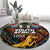 South African Heritage Day Round Carpet Springbok African Pattern