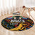 South African Heritage Day Round Carpet Springbok African Pattern