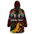 South African Heritage Day Wearable Blanket Hoodie Springbok African Pattern