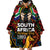 South African Heritage Day Wearable Blanket Hoodie Springbok African Pattern