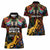 South African Heritage Day Women Polo Shirt Springbok African Pattern