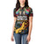 South African Heritage Day Women Polo Shirt Springbok African Pattern