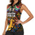 South African Heritage Day Women Sleeveless Polo Shirt Springbok African Pattern