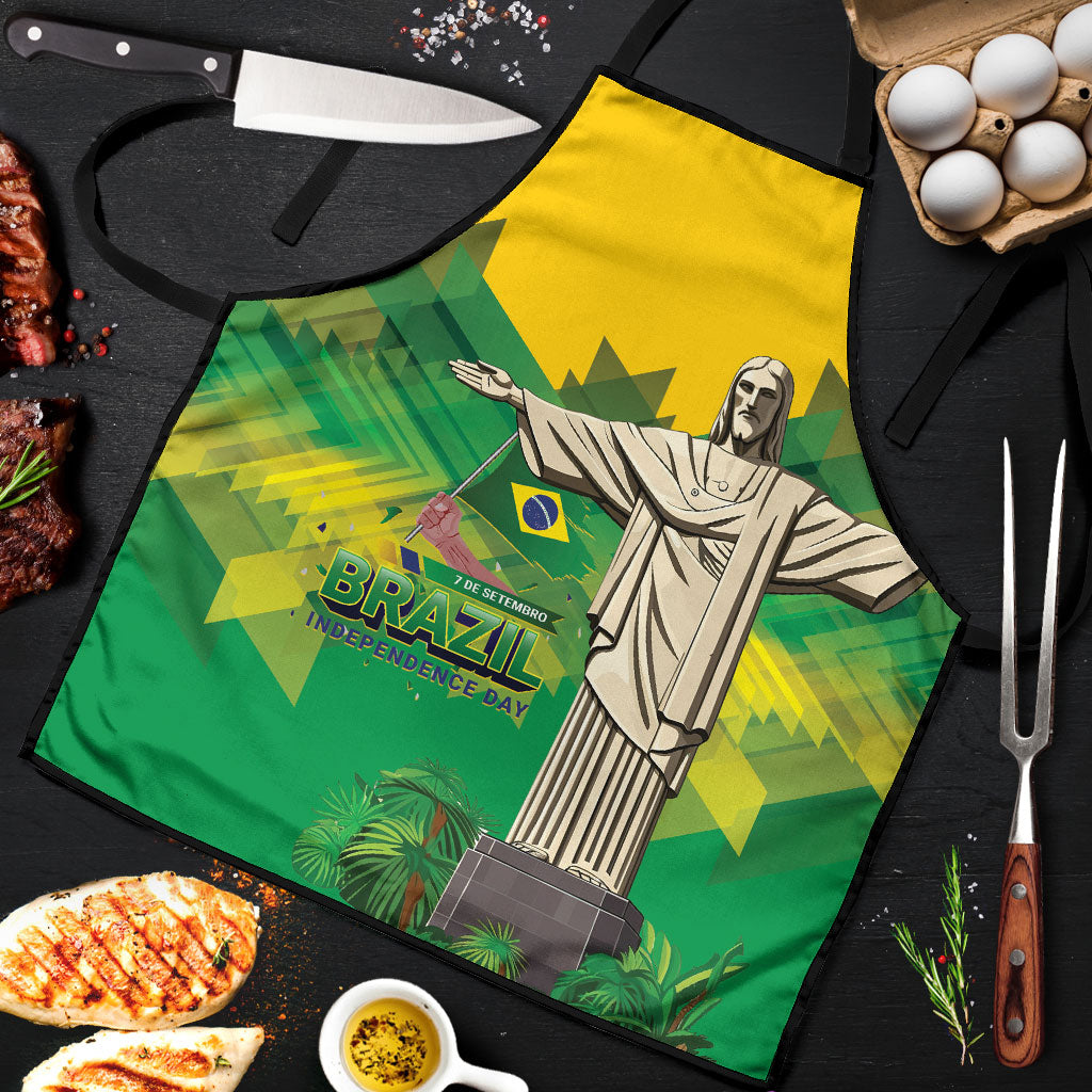 Brazil Christ The Redeemer Apron Sete de Setembro
