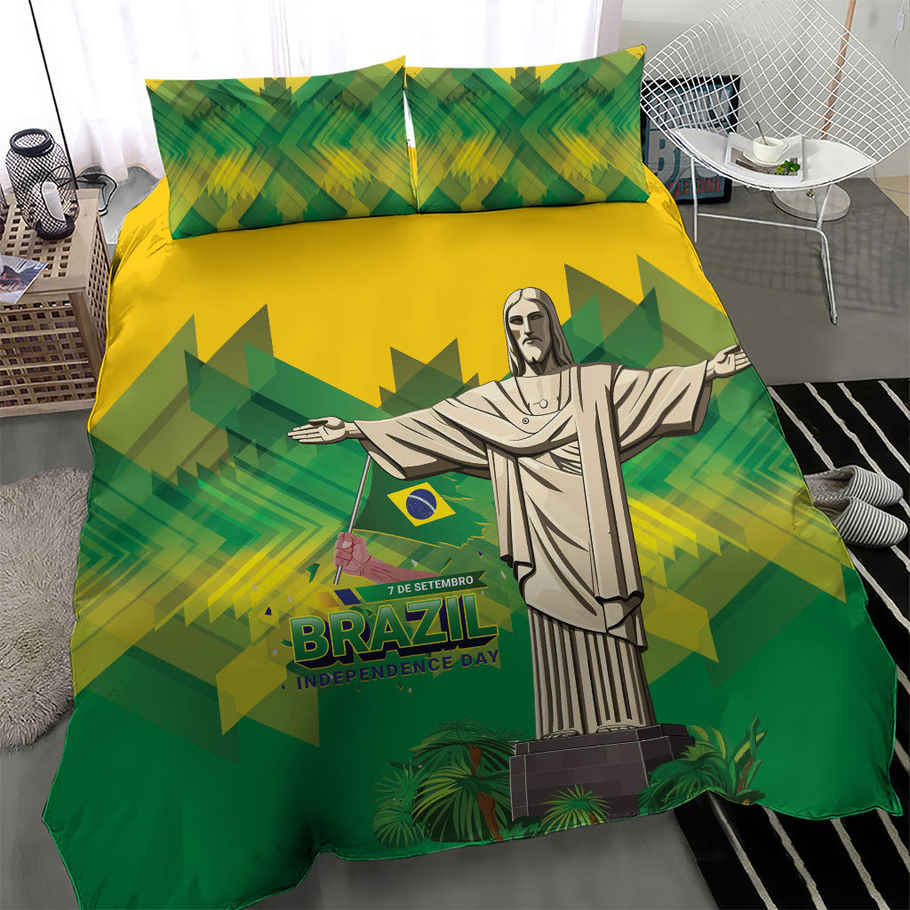 Brazil Christ The Redeemer Bedding Set Sete de Setembro