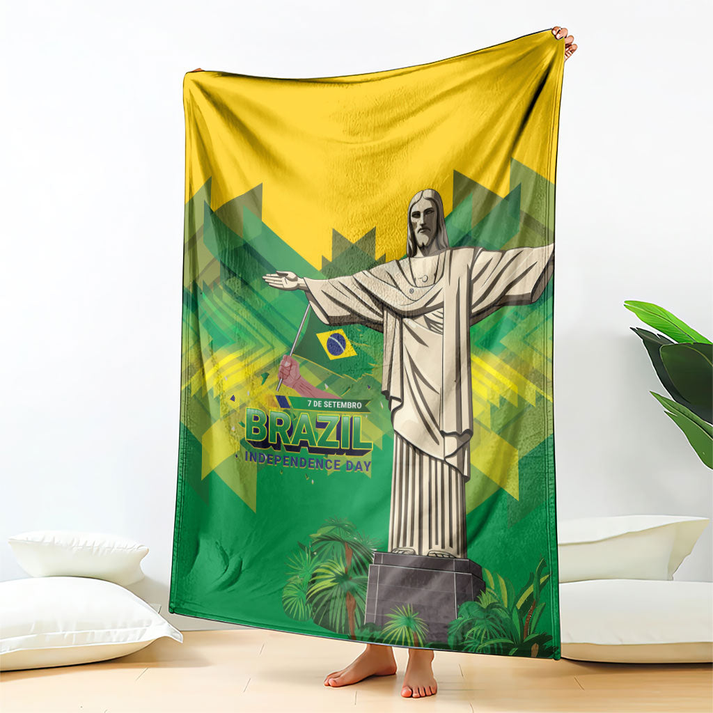 Brazil Christ The Redeemer Blanket Sete de Setembro