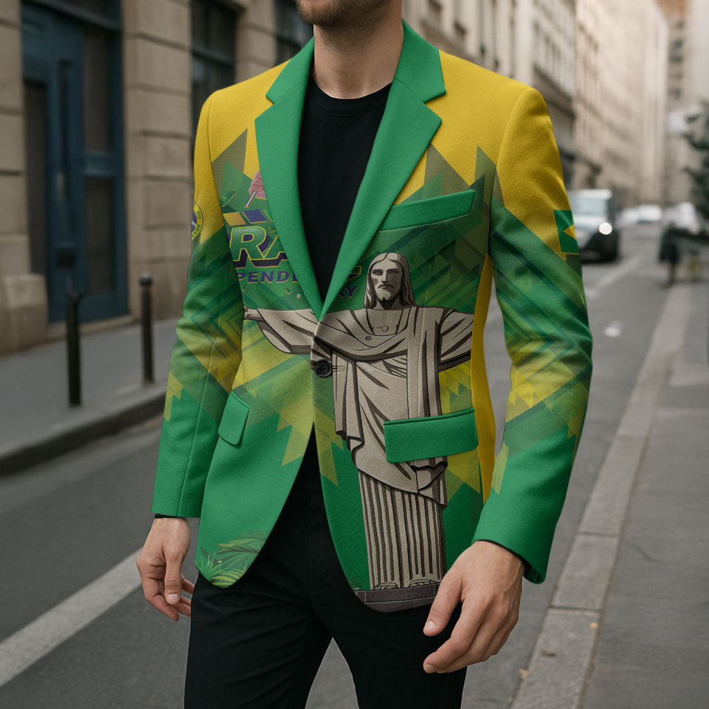 Personalized Brazil Christ The Redeemer Blazer Sete de Setembro