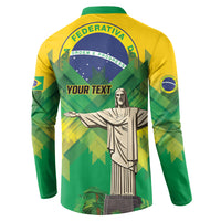 Personalized Brazil Christ The Redeemer Button Sweatshirt Sete de Setembro