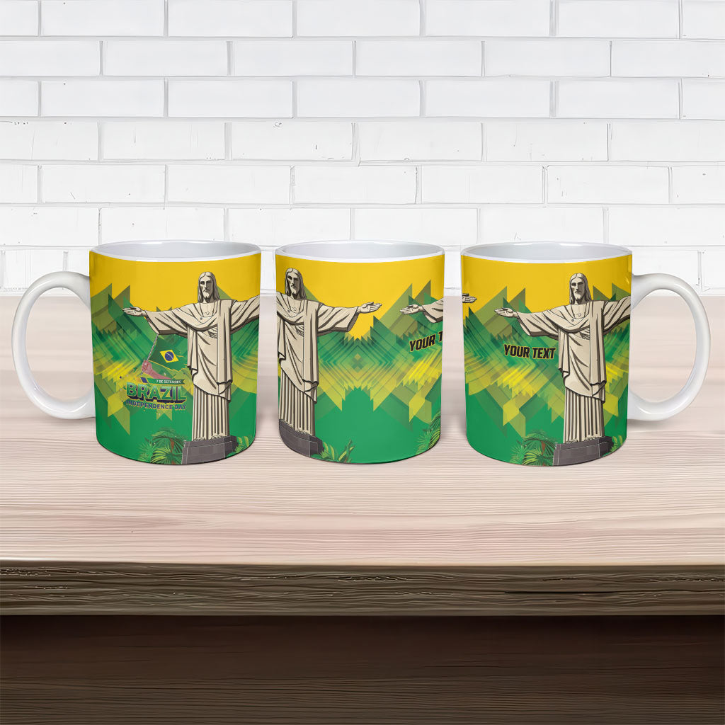 Personalized Brazil Christ The Redeemer Ceramic Mug Sete de Setembro