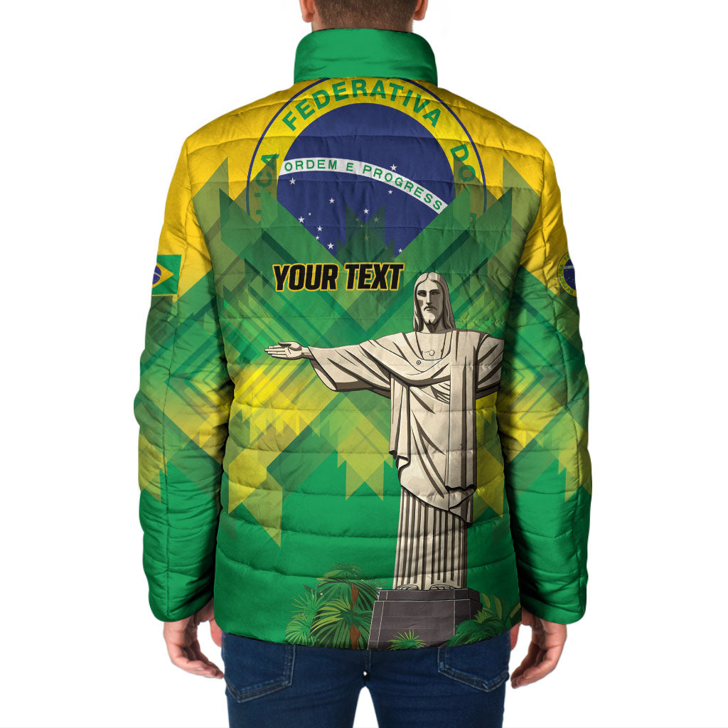 Personalized Brazil Christ The Redeemer Padded Jacket Sete de Setembro