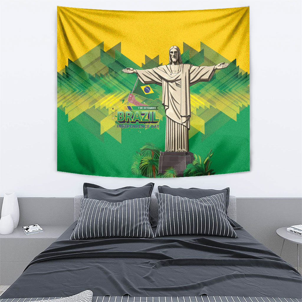 Brazil Christ The Redeemer Tapestry Sete de Setembro