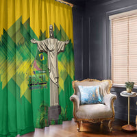 Brazil Christ The Redeemer Window Curtain Sete de Setembro